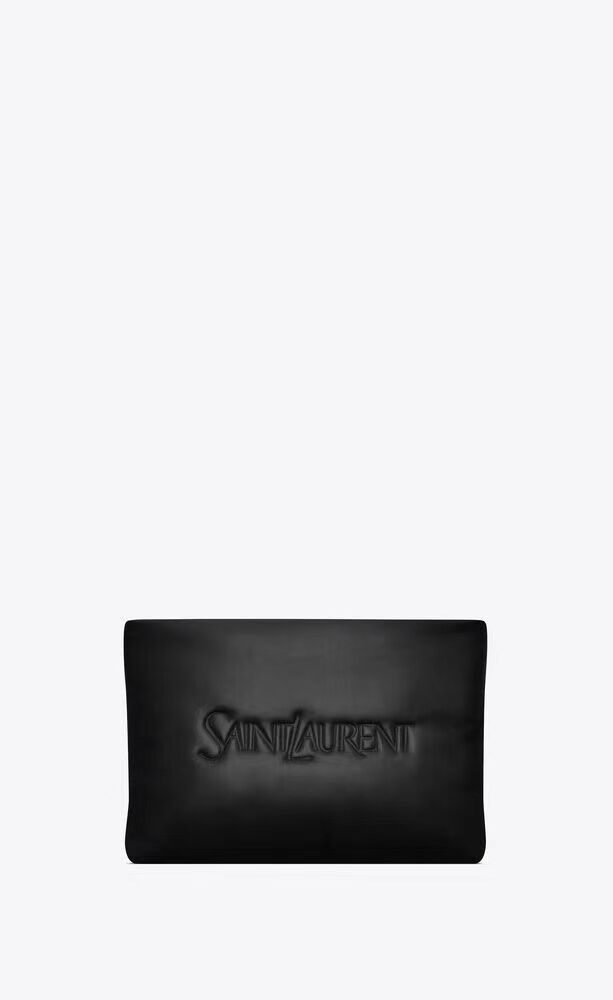 SAINT LAURENT CALYPSO SMALL POUCH IN LAMBSKIN 765025 black SAINT LAURENT CALYPSO SMALL POUCH IN LAMBSKIN 765025 black