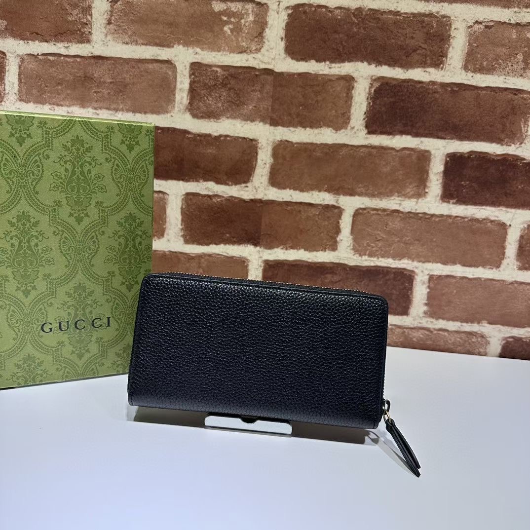 Gucci GG Marmont leather zip around wallet 750458 Black Gucci GG Marmont leather zip around wallet 750458 Black