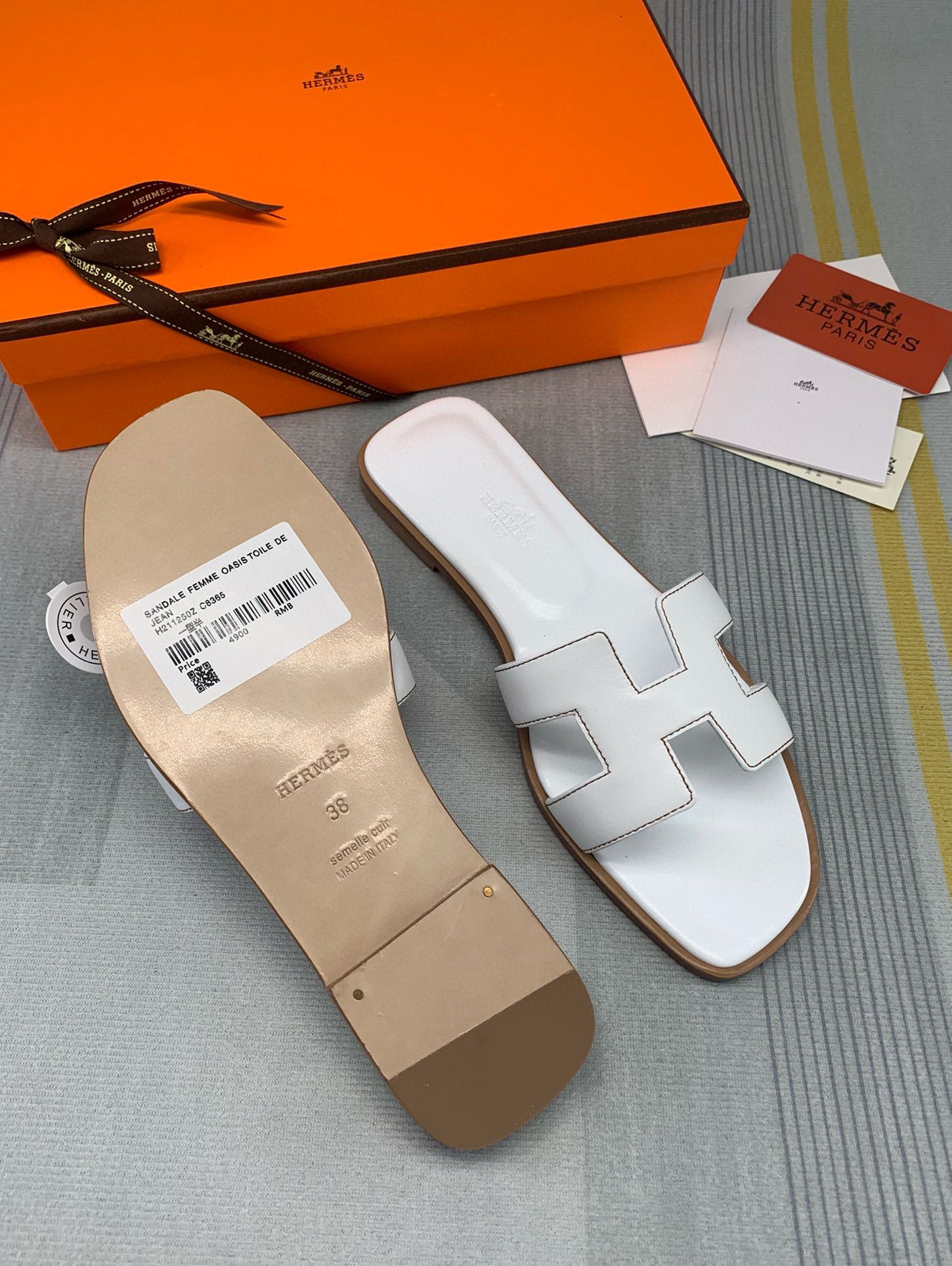 Hermes Shoes HMS56268 White Hermes Shoes HMS56268 White