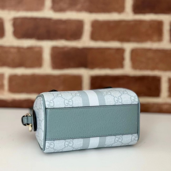 GUCCI OPHIDIA GG SUPER MINI BAG 781490 Dusty blue