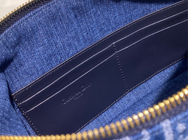 DIOR Blue Denim Dior Oblique Jacquard M3202 