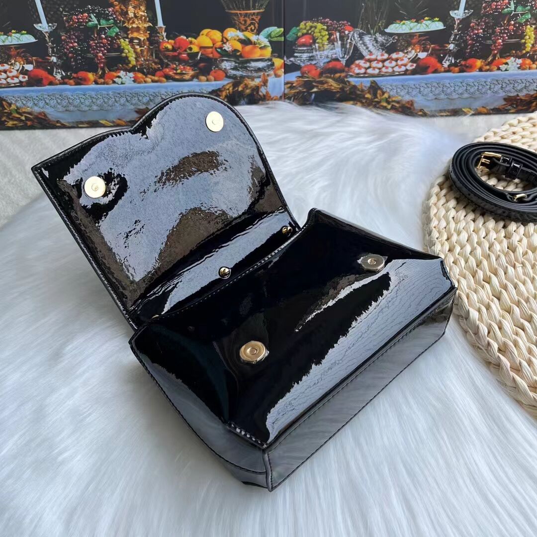 Dolce & Gabbana Patent leather G6002A BLACK&BROWN Dolce & Gabbana Patent leather G6002A BLACK&BROWN