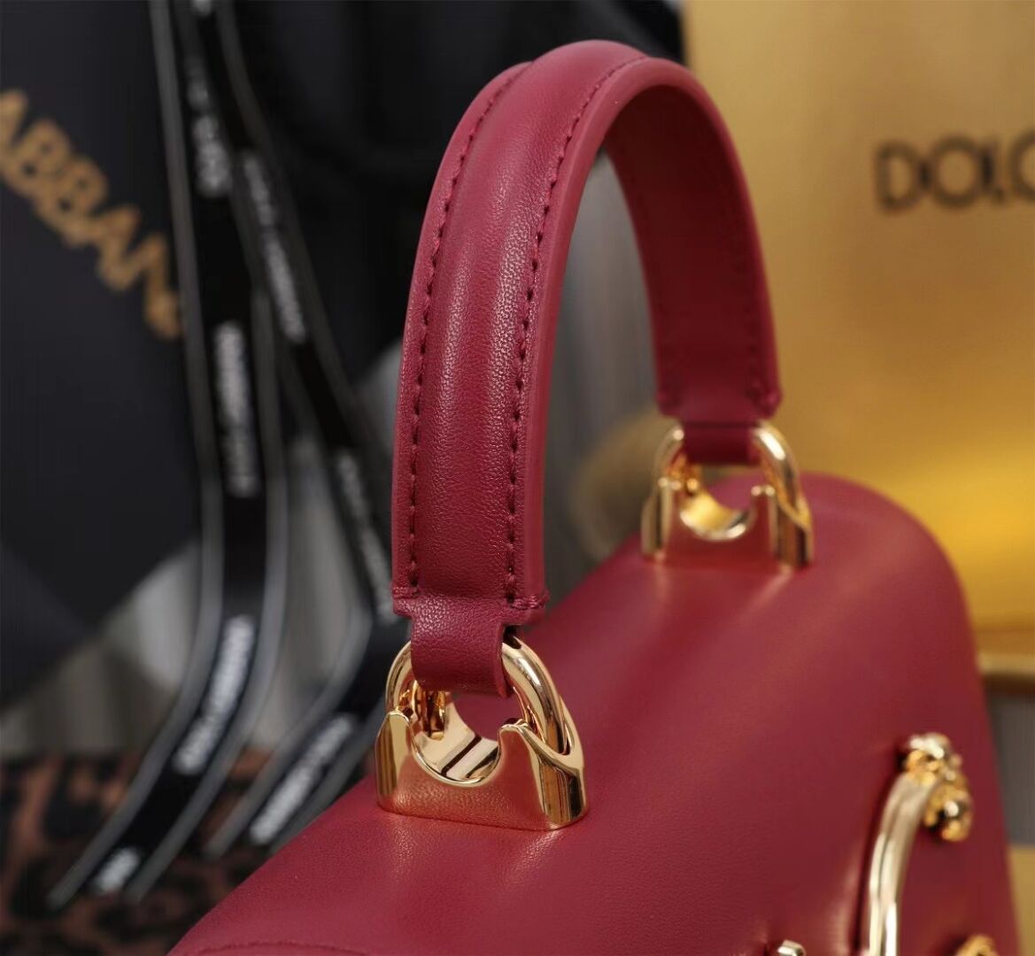 Dolce & Gabbana leather Shoulder Bag G6504 red Dolce & Gabbana leather Shoulder Bag G6504 red