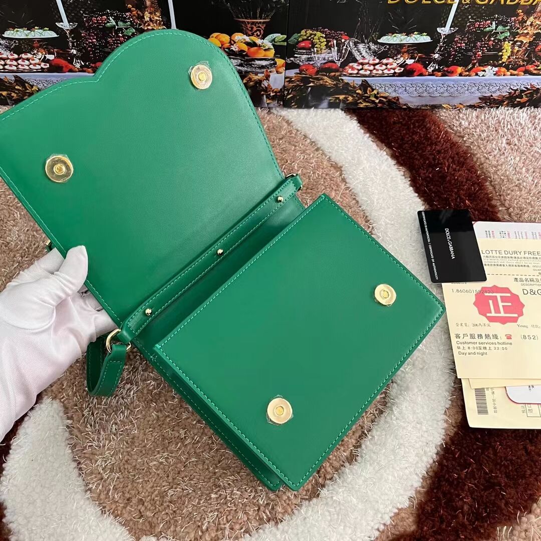 Dolce & Gabbana leather Shoulder Bag G6551 green Dolce & Gabbana leather Shoulder Bag G6551 green