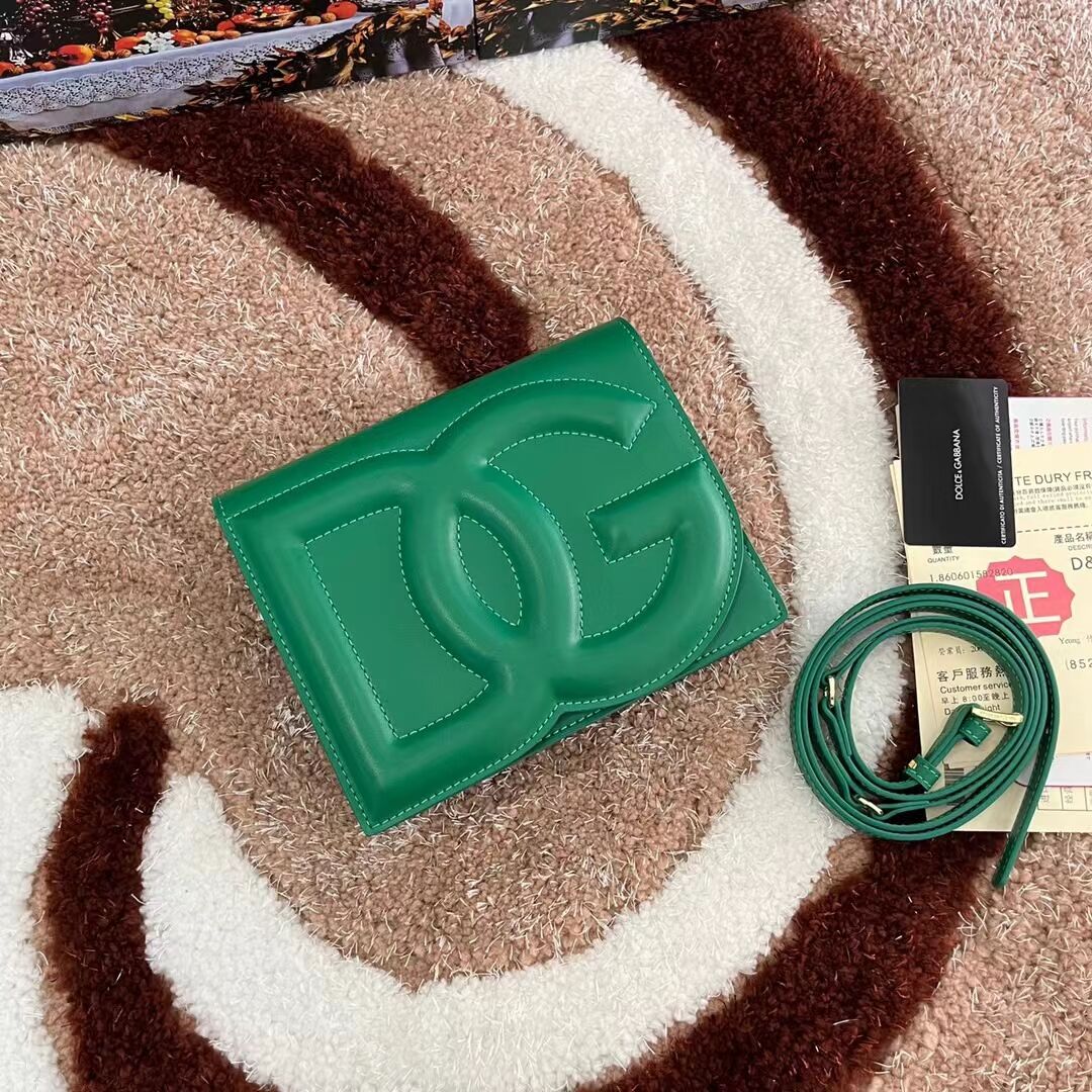 Dolce & Gabbana leather Shoulder Bag G6551 green Dolce & Gabbana leather Shoulder Bag G6551 green