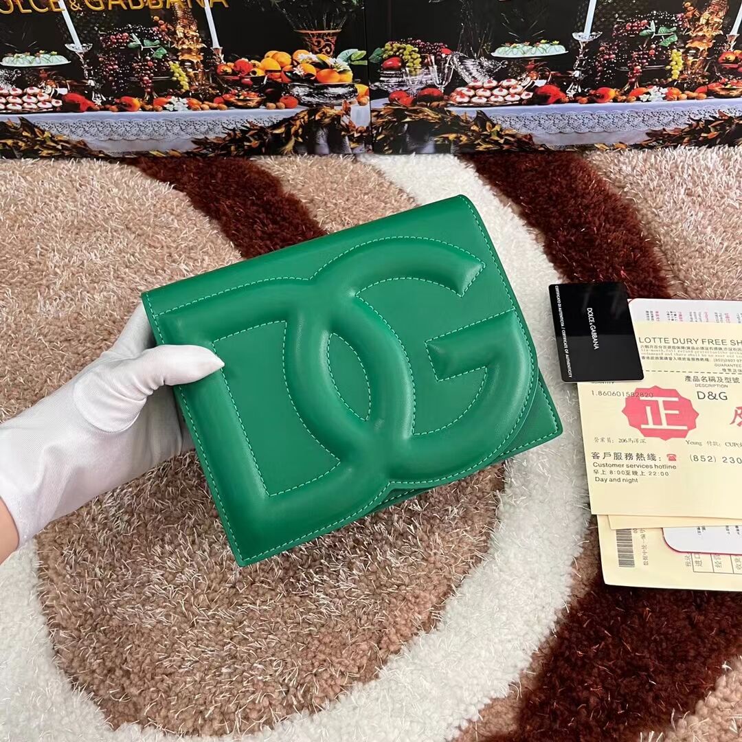 Dolce & Gabbana leather Shoulder Bag G6551 green Dolce & Gabbana leather Shoulder Bag G6551 green