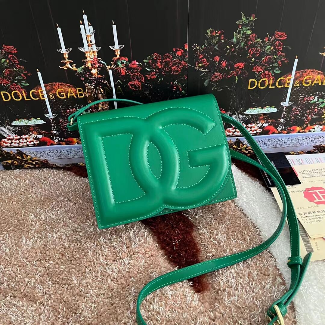 Dolce & Gabbana leather Shoulder Bag G6551 green Dolce & Gabbana leather Shoulder Bag G6551 green