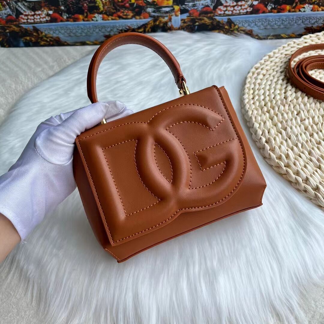 Dolce & Gabbana leather bag G6002 brown Dolce & Gabbana leather bag G6002 brown