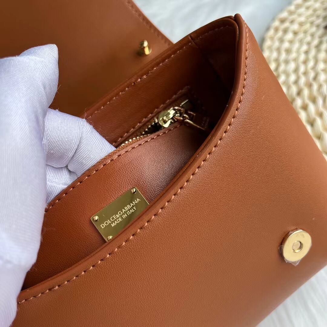 Dolce & Gabbana leather bag G6002 brown Dolce & Gabbana leather bag G6002 brown