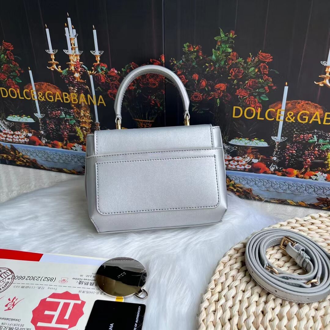 Dolce & Gabbana leather bag G6002 silver Dolce & Gabbana leather bag G6002 silver