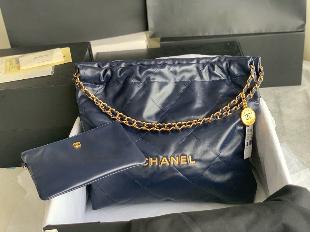 CHANEL 22 MEDIUM HANDBAG AS3261 Navy CHANEL 22 MEDIUM HANDBAG AS3261 Navy