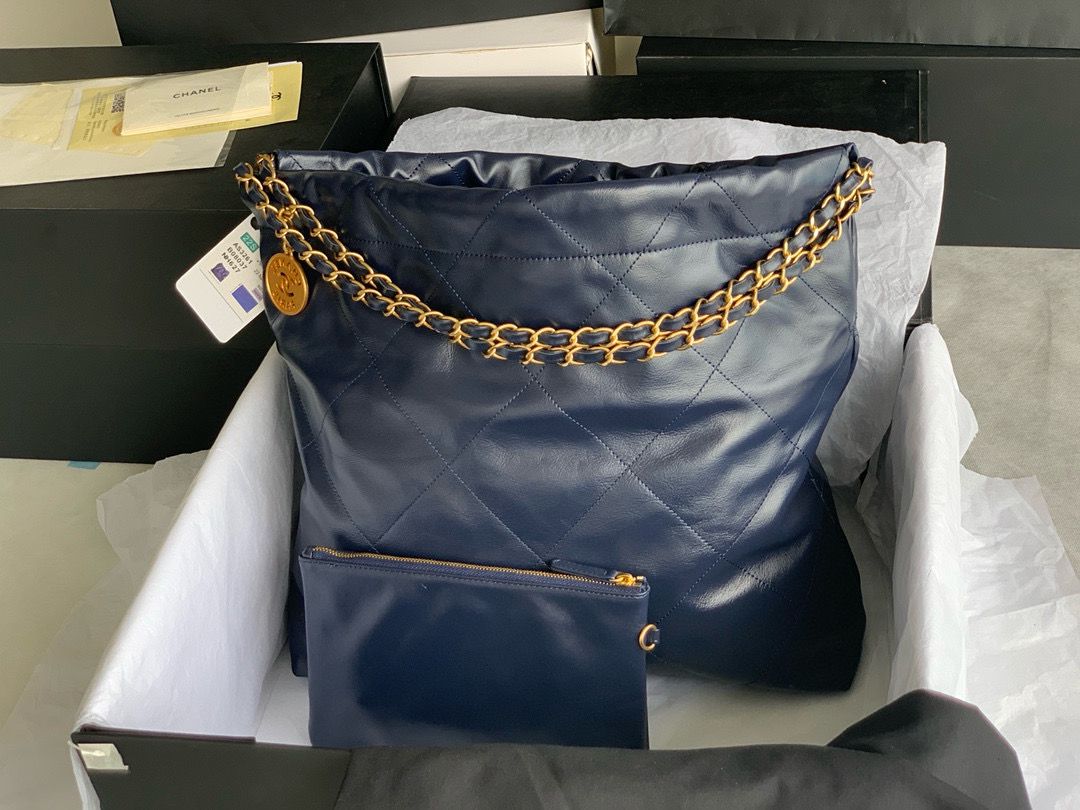 CHANEL 22 MEDIUM HANDBAG AS3261 Navy CHANEL 22 MEDIUM HANDBAG AS3261 Navy