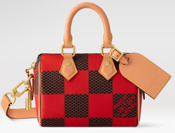 Louis Vuitton Speedy 18 Bandouliere Damier Pop N40611 red Louis Vuitton Speedy 18 Bandouliere Damier Pop N40611 red