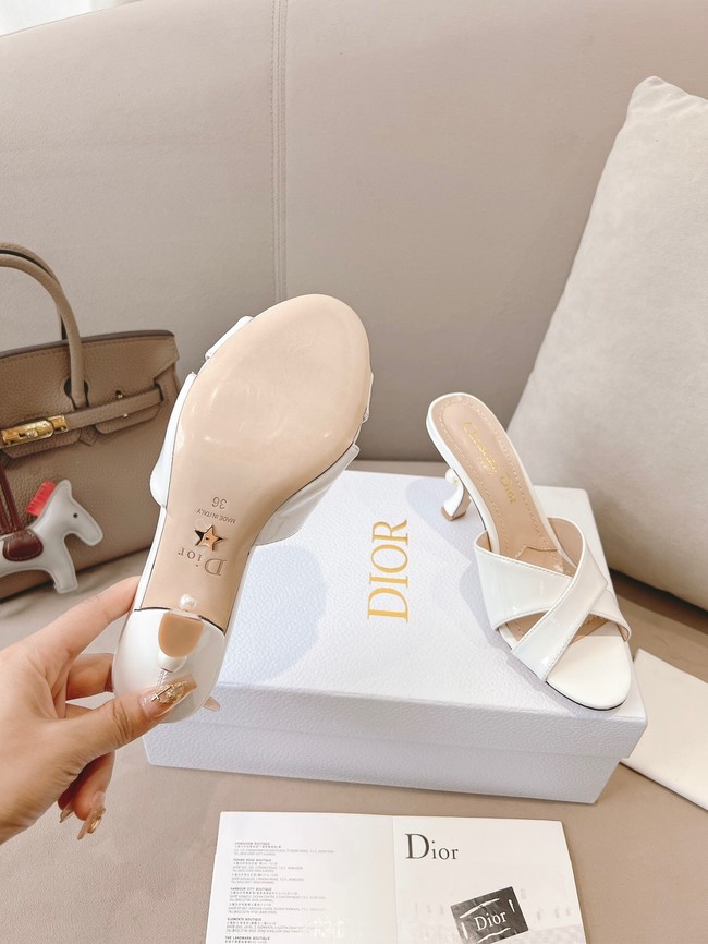 Dior Tribales Heeled Slide Suede Calfskin 11234-4