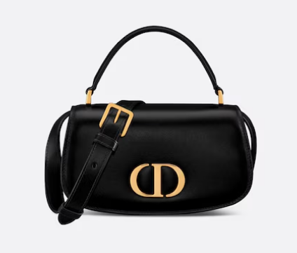 Dior Small 30 Montaigne Avenue Top Handle Bag Ribbed Calfskin M9370UNQ black Dior Small 30 Montaigne Avenue Top Handle Bag Ribbed Calfskin M9370UNQ black