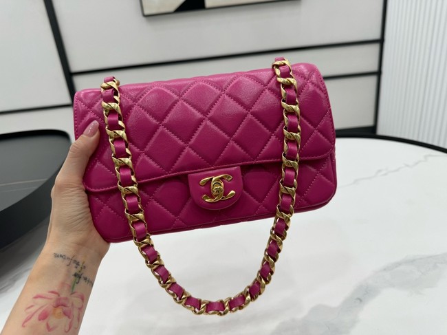 Chanel SMALL 2.55 HANDBAG Lambskin & Gold-Tone Metal AS6300 rose