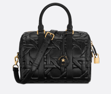 Dior Groove 25 Bag Black Graphic Cannage Calfskin M1365UBNT Dior Groove 25 Bag Black Graphic Cannage Calfskin M1365UBNT
