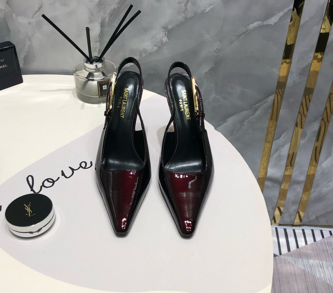 Yves Saint Laurent High Heels 10CM 11288 Wine Yves Saint Laurent High Heels 10CM 11288 Wine