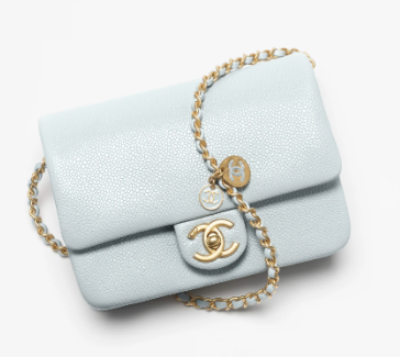 Chanel FLAP BAG AS5186 LIGHT BLUE Chanel FLAP BAG AS5186 LIGHT BLUE