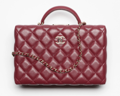 CHANEL BOX BAG AS5168 Burgundy CHANEL BOX BAG AS5168 Burgundy