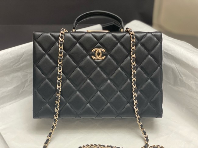 CHANEL BOX BAG AS5168 black