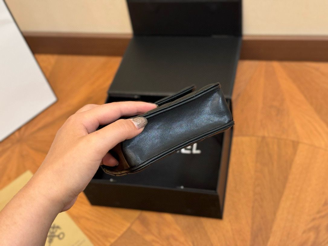 Chanel Flap Lambskin mini Shoulder Bag Ap1628 black Chanel Flap Lambskin mini Shoulder Bag Ap1628 black