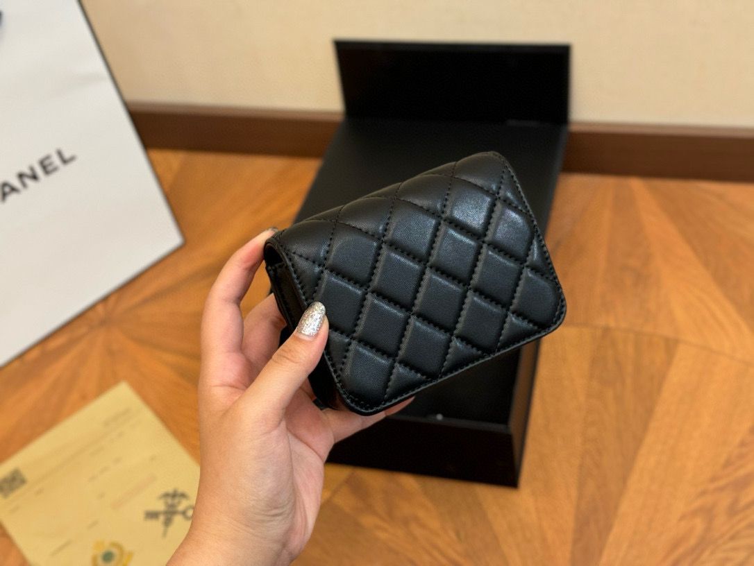 Chanel Flap Lambskin mini Shoulder Bag Ap1628 black Chanel Flap Lambskin mini Shoulder Bag Ap1628 black