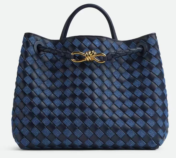 Bottega Veneta Medium Andiamo Bag 766014 Denim&Navy Bottega Veneta Medium Andiamo Bag 766014 Denim&Navy