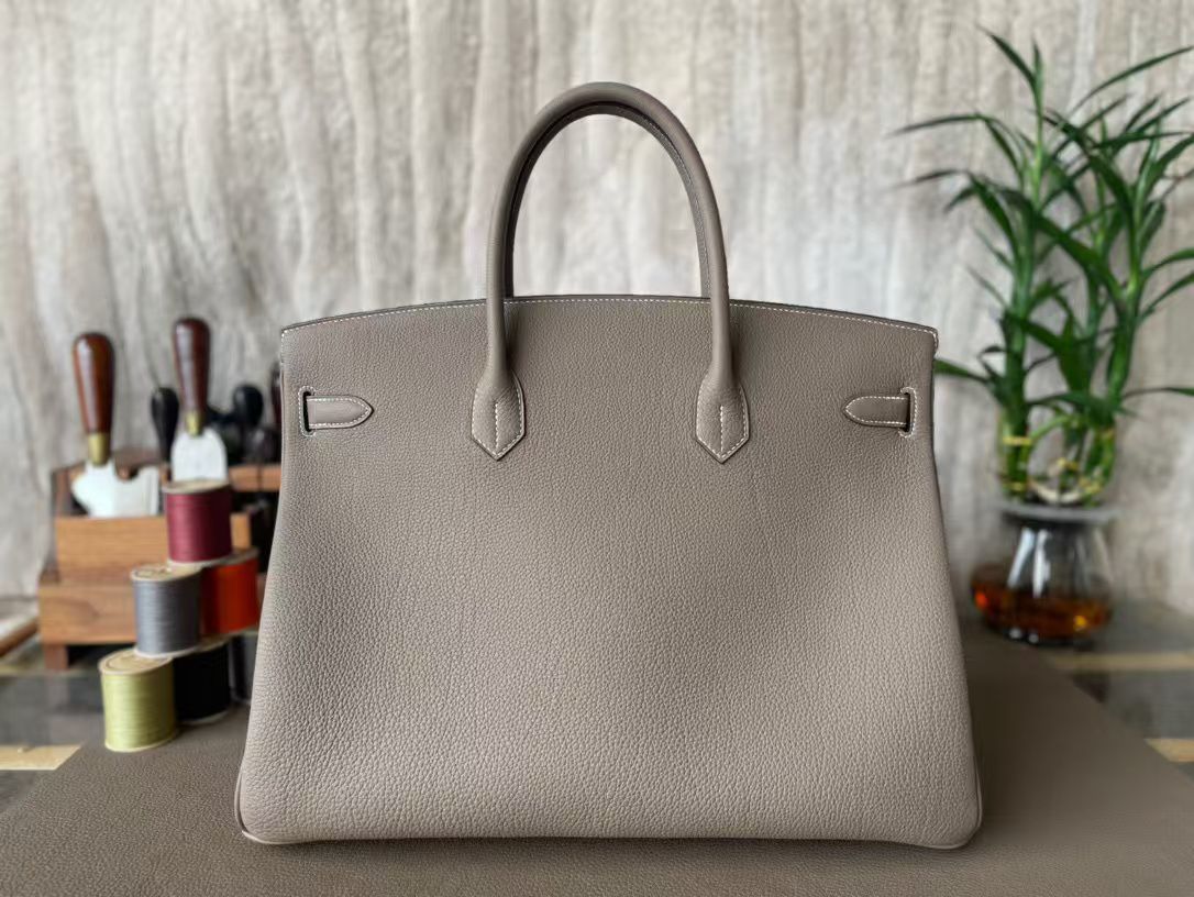 Hermes Birkin 40CM Original Togo Leather Bag 70659 Gray Hermes Birkin 40CM Original Togo Leather Bag 70659 Gray
