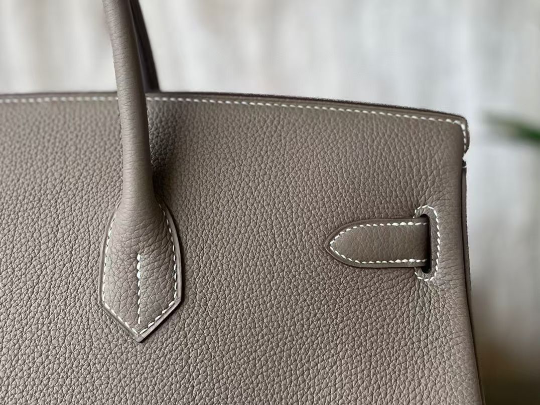Hermes Birkin 40CM Original Togo Leather Bag 70659 Gray Hermes Birkin 40CM Original Togo Leather Bag 70659 Gray