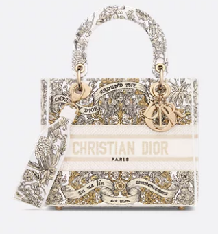 DIOR Medium atte Embroidery with Gold-Tone M0565OT DIOR Medium atte Embroidery with Gold-Tone M0565OT