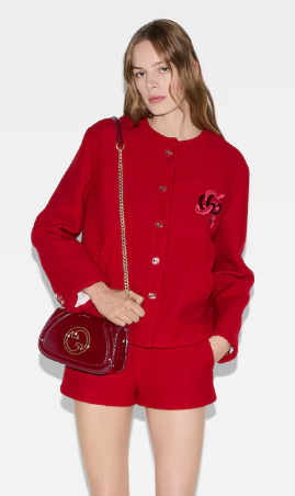GUCCI BLONDIE MINI SHOULDER BAG 815711 Rosso Ancora red GUCCI BLONDIE MINI SHOULDER BAG 815711 Rosso Ancora red