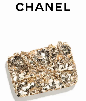 Chanel FLAP BAG Sequins & Gold-Tone Metal AS4561 Gold Chanel FLAP BAG Sequins & Gold-Tone Metal AS4561 Gold