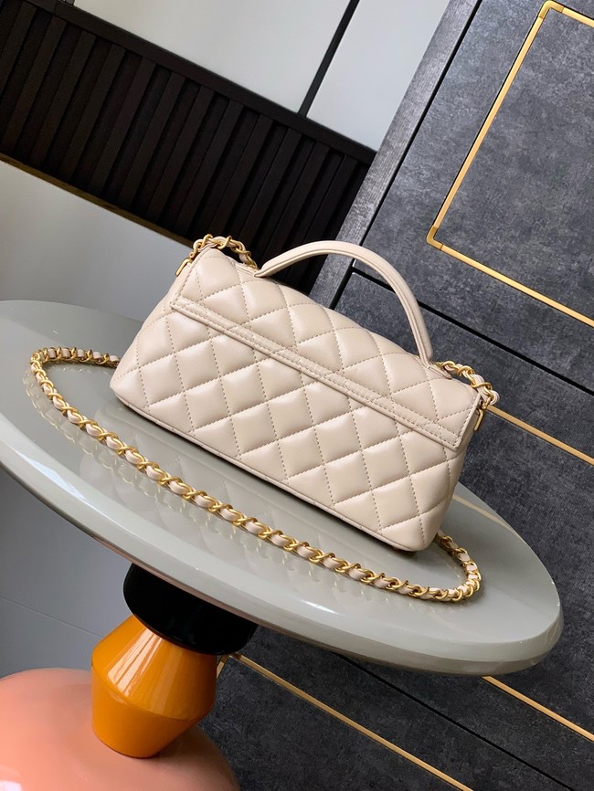 Chanel MINI FLAP BAG WITH TOP HANDLE AS5354 Cream