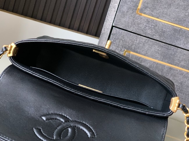 Chanel SMALL FLAP BAG WITH TOP HANDLE AS5356 black