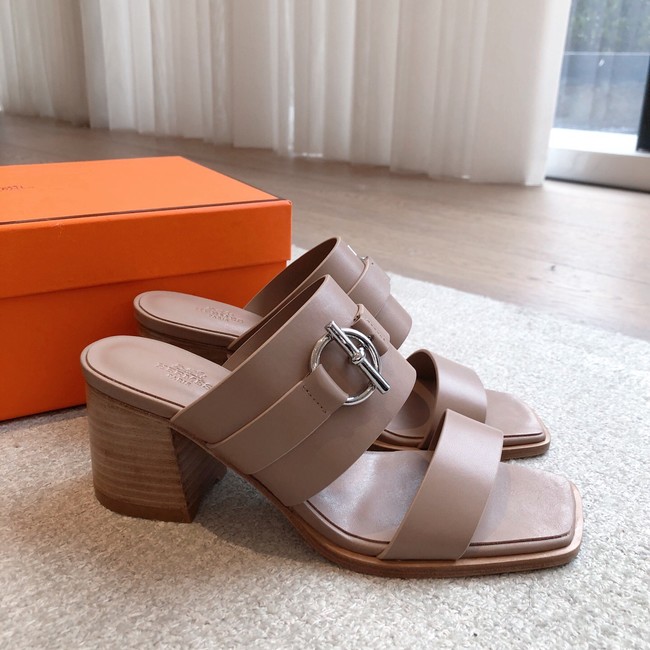 Hermes WOMENS SANDAL Heel 6.5CM 55861-1