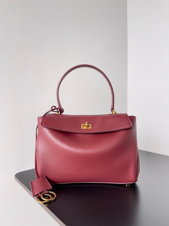 Balenciaga Rodeo Handbag smooth calfskin 795457 Burgundy