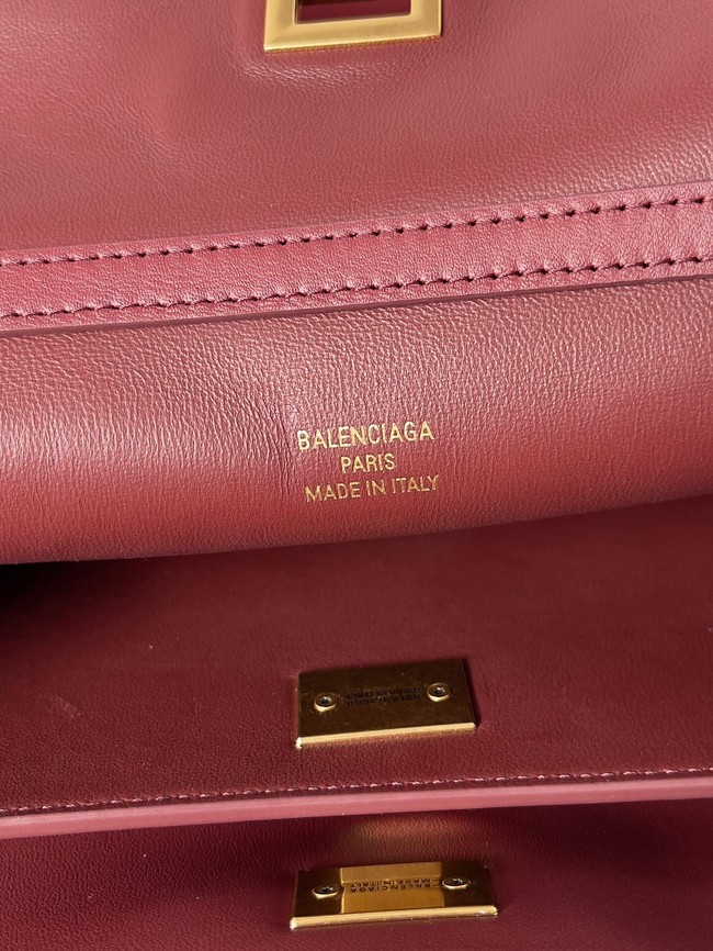 Balenciaga Rodeo Handbag smooth calfskin 795457 Burgundy
