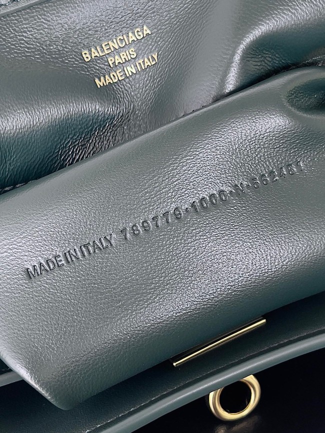 Balenciaga Rodeo Handbag smooth calfskin 795457 lake green