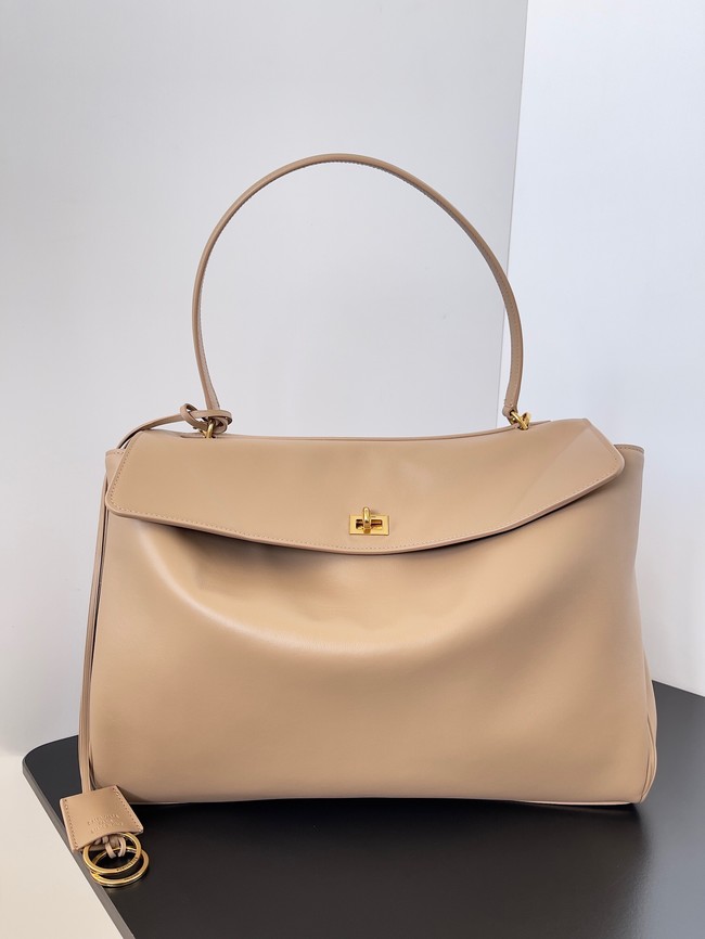 Balenciaga Rodeo Handbag Large smooth calfskin 795459 Apricot