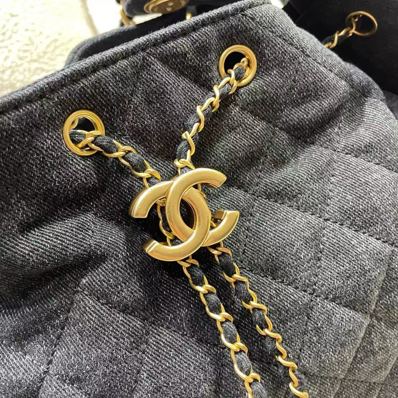 Chanel Denim HOBO BAG AS5311 black