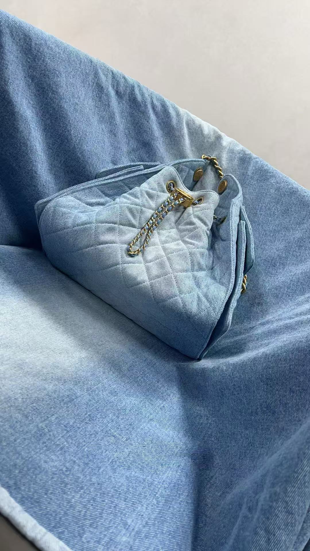 Chanel Denim HOBO BAG AS5311 blue