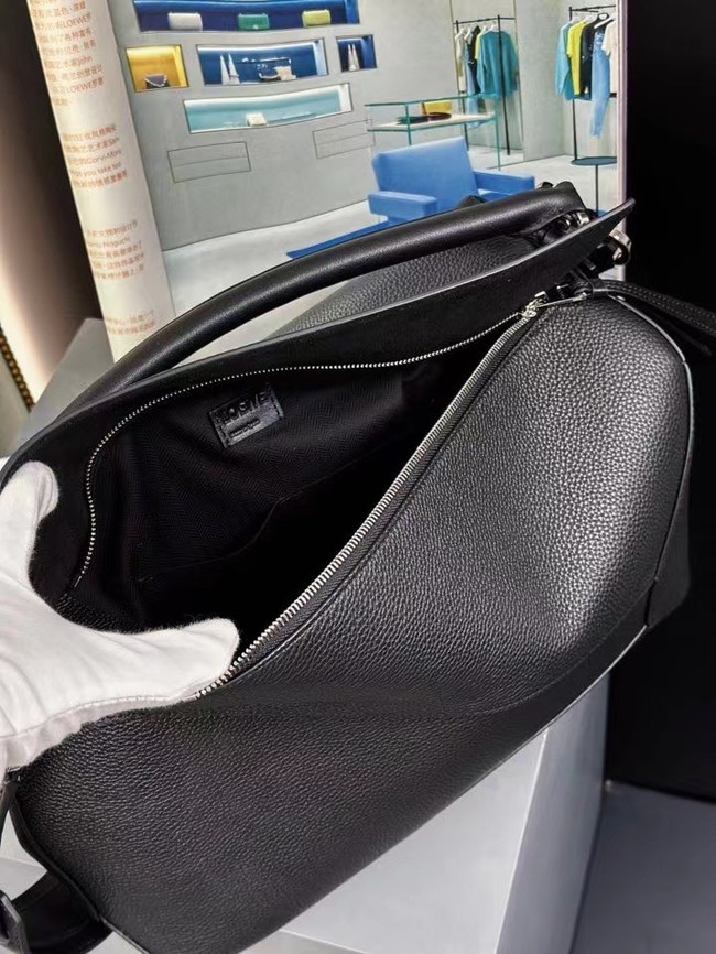 Loewe Large grainy cowhide leather Puzzle bag 231095 black