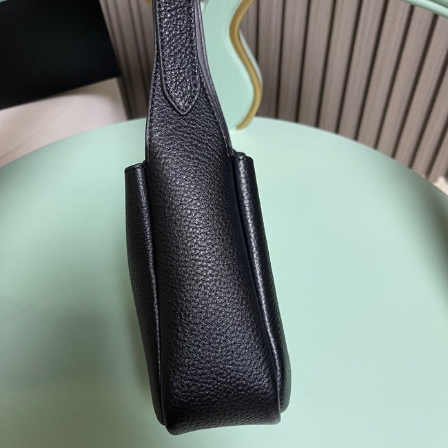 SAINT LAURENT LE 5 A 7 SUPPLE BABY IN GRAINED LEATHER 809461 black