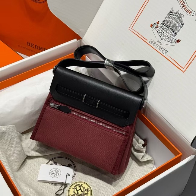 Hermes mini Herbag 20CM Original Canvas Leather & Calfskin 48888-2