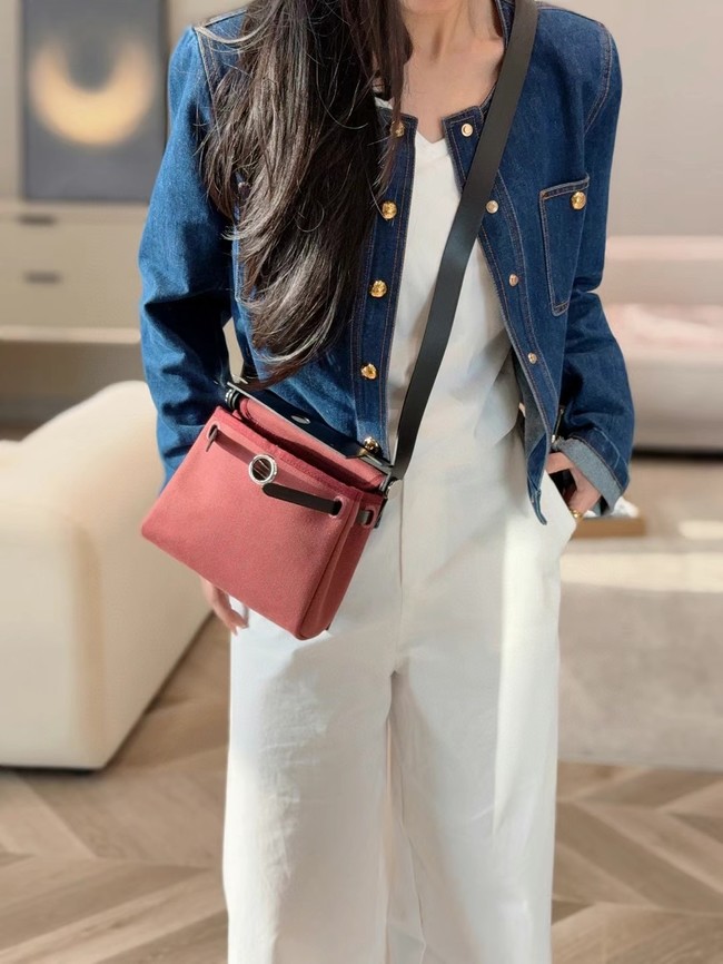 Hermes mini Herbag 20CM Original Canvas Leather & Calfskin 48888-2