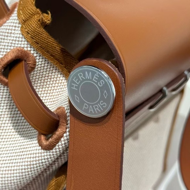 Hermes mini Herbag 20CM Original Canvas Leather & Calfskin 48888-7
