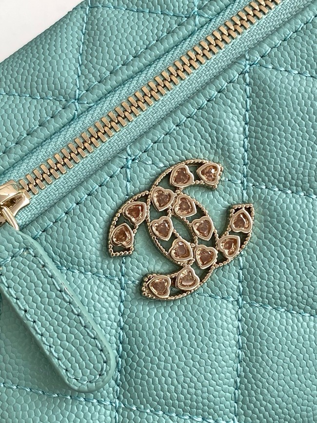 Chanel CLUTCH WITH CHAIN AP4531 Lake blue