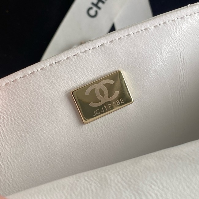 Chanel SMALL FLAP BAG WITH TOP HANDLE AS5111 white