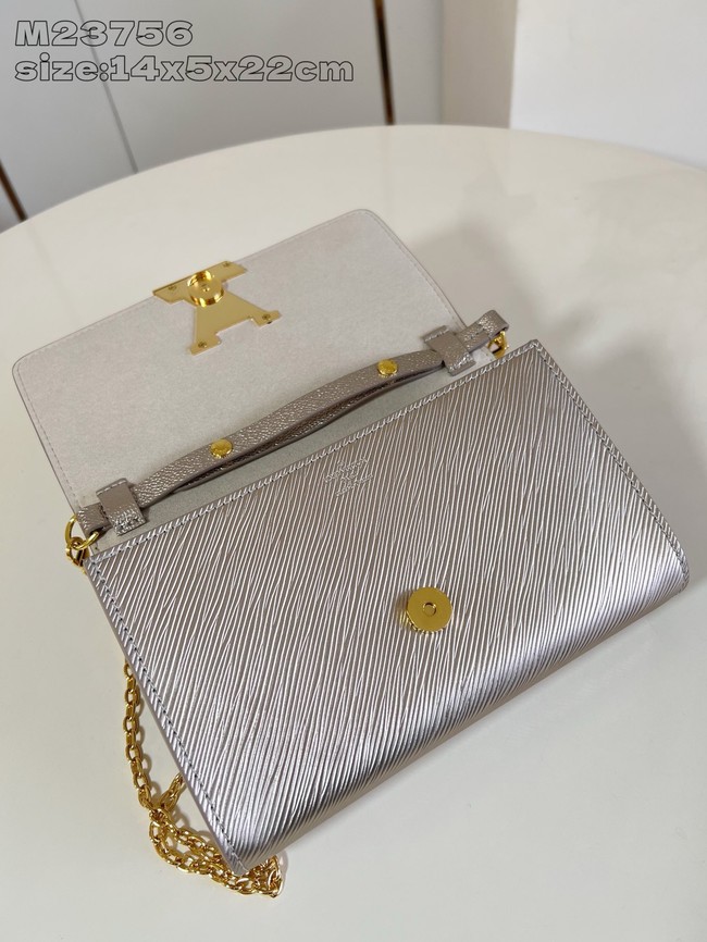 Louis Vuitton Pochette Louise M23756 light gray